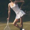 Alo Softsculpt Topspin Tenniskleid – Weiß