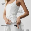Alo Softsculpt Topspin Tenniskleid – Weiß