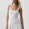 Alo Softsculpt Topspin Tenniskleid – Weiß