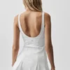 Alo Softsculpt Topspin Tenniskleid – Weiß