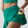 Alo Softsculpt Topspin Tennisrock – Emerald Isle