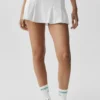 Alo Softsculpt Topspin Tennisrock – Weiß