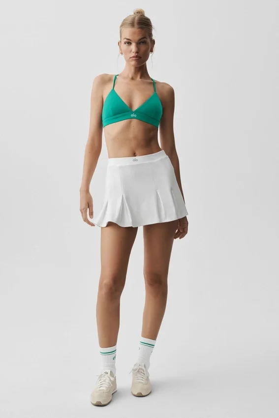 Alo Softsculpt Topspin Tennisrock – Weiß