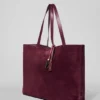 Alo Tranquility Shopper – Bordeauxfarbenes Wildleder