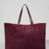 Alo Tranquility Shopper – Bordeauxfarbenes Wildleder