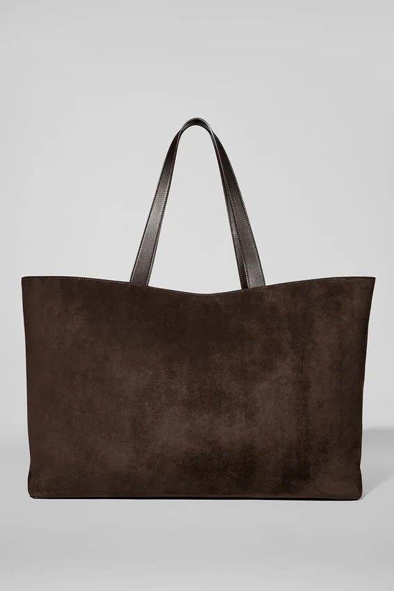 Alo Tranquility Shopper – Espresso-Wildleder