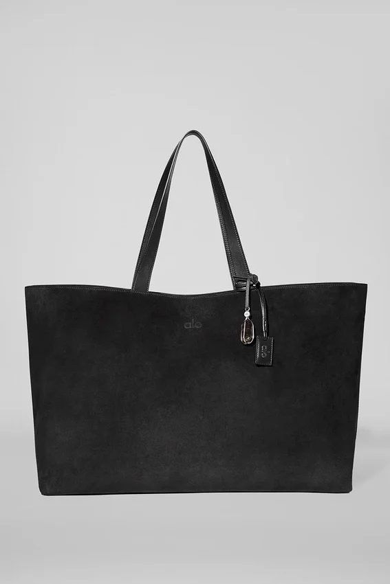 Alo Tranquility Shopper – Schwarzes Wildleder