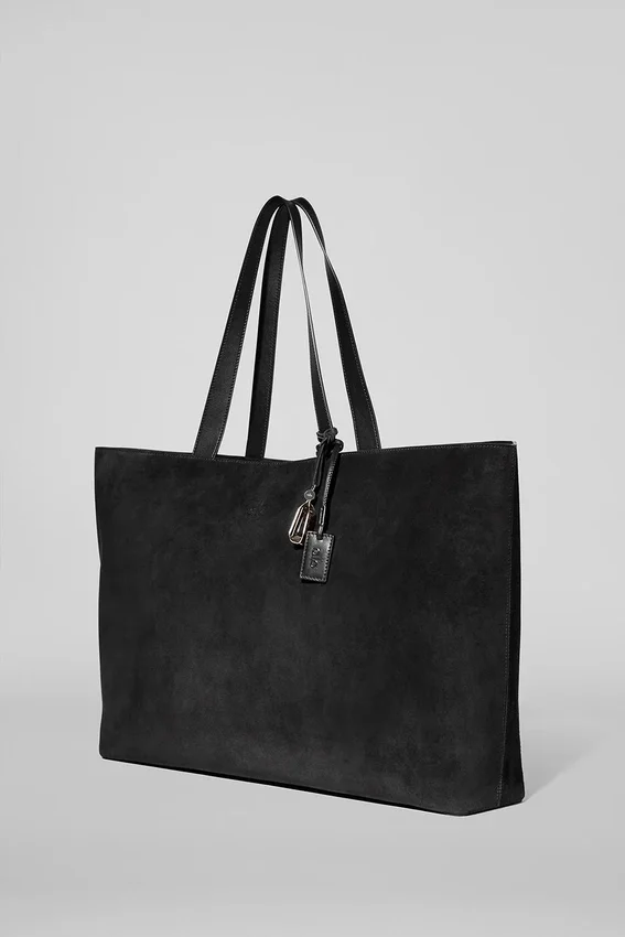 Alo Tranquility Shopper – Schwarzes Wildleder