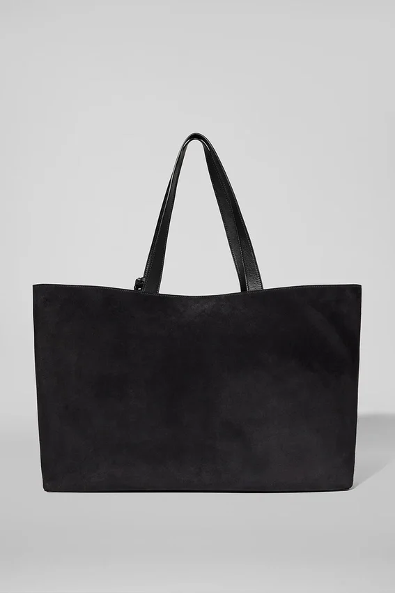 Alo Tranquility Shopper – Schwarzes Wildleder