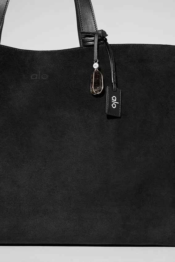 Alo Tranquility Shopper – Schwarzes Wildleder