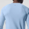 Alo Vapor Langarmshirt mit Rundhalsausschnitt – Seashell Blue