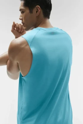 Alo Vapor Muscle Top – Blue Breeze
