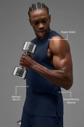 Alo Vapor Muscle Top – Navy