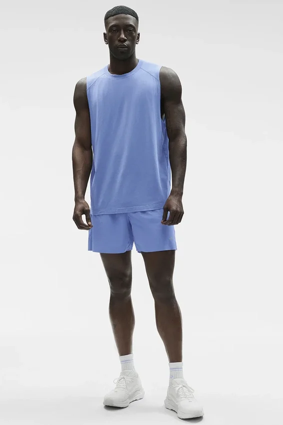 Alo Vapor Muscle Top – Provence Blue