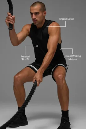 Alo Vapor Muscle-Top – Schwarz