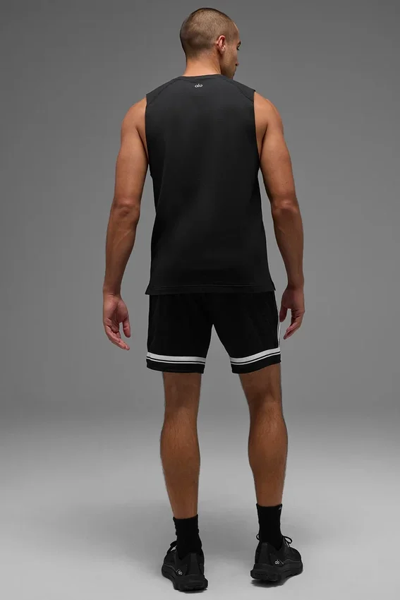 Alo Vapor Muscle-Top – Schwarz