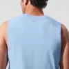 Alo Vapor Muscle Top – Seashell Blue