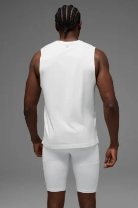 Alo Vapor Muscle Top – Weiß