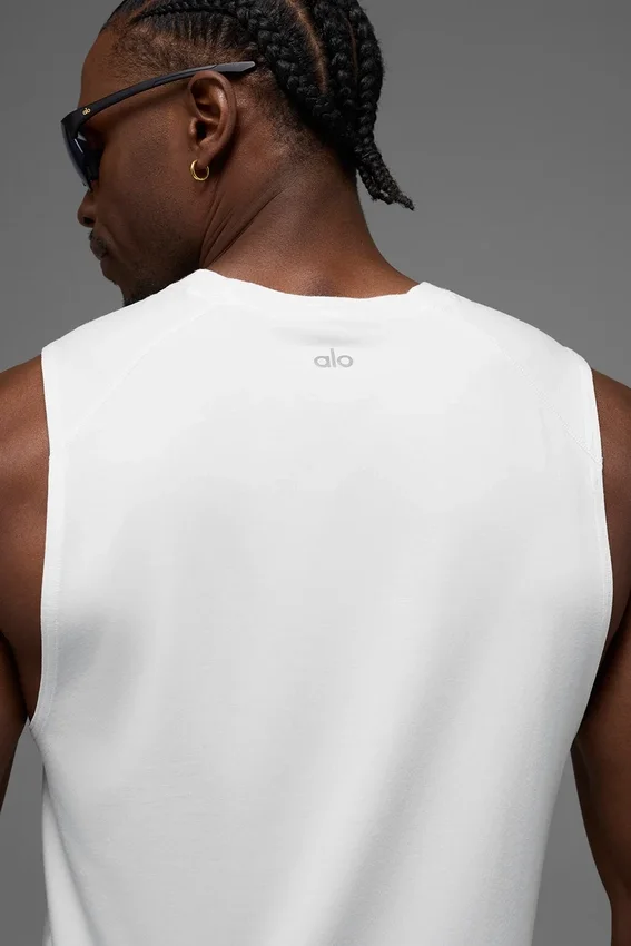 Alo Vapor Muscle Top – Weiß