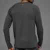 Alo Vapor Rundhals-Langarmshirt – Anthrazit