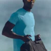 Alo Vapor Rundhals-Shirt mit Kurzarmshirts – Blue Breeze