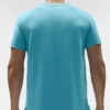 Alo Vapor Rundhals-Shirt mit Kurzarmshirts – Blue Breeze