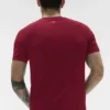 Alo Vapor Rundhals-T-Shirt mit Kurzarmshirts – Garnet