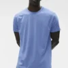Alo Vapor Rundhals-T-Shirt mit Kurzarmshirts – Provence-Blau