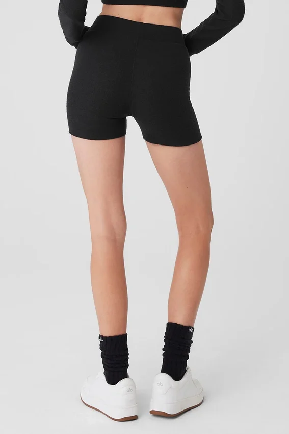 Alolux High-Waist Me Time Shorts – Schwarz