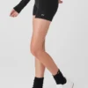 Alolux High-Waist Me Time Shorts – Schwarz