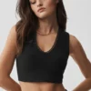 Alosoft Affection BH-Top mit V-Ausschnitt – Schwarz