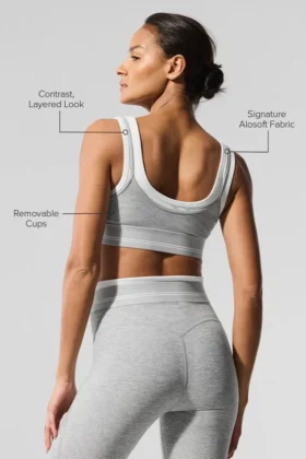 Alosoft Better Together BH – Athletic Heather Grey/Weiß