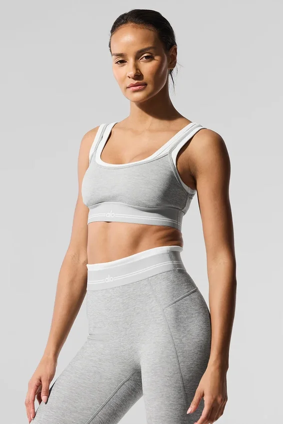 Alosoft Better Together BH – Athletic Heather Grey/Weiß