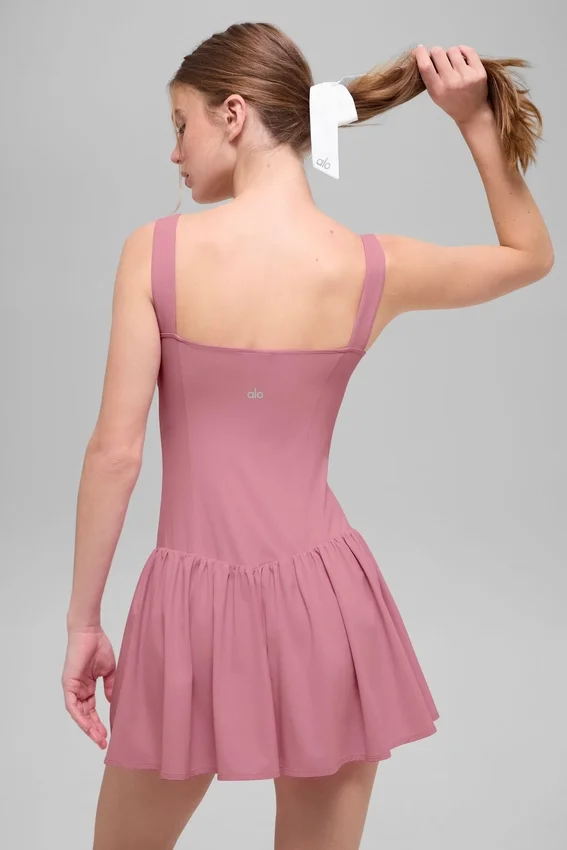 Alosoft Break Point Tennis-Kleid – Pink Wild Rose