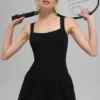 Alosoft Break Point Tenniskleid – Schwarz