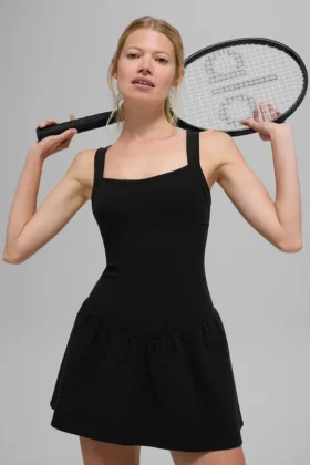 Alosoft Break Point Tenniskleid – Schwarz