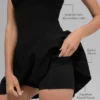 Alosoft Break Point Tenniskleid – Schwarz