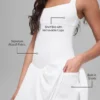Alosoft Break Point Tenniskleid – Weiß
