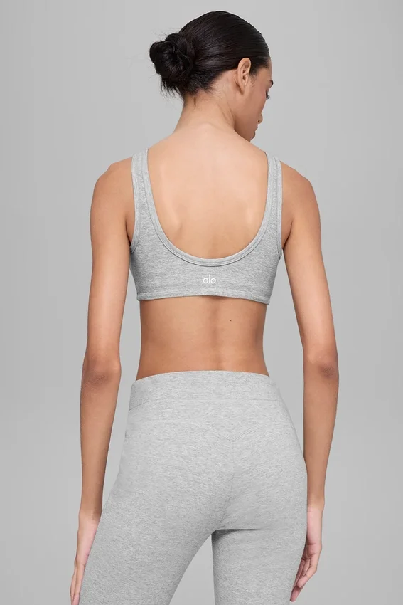 Alosoft Center Stage BH – Athletic Heather Grey