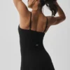 Alosoft Courtside Tenniskleid – Schwarz