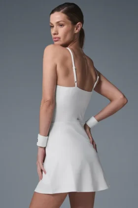 Alosoft Courtside Tenniskleid – Weiß