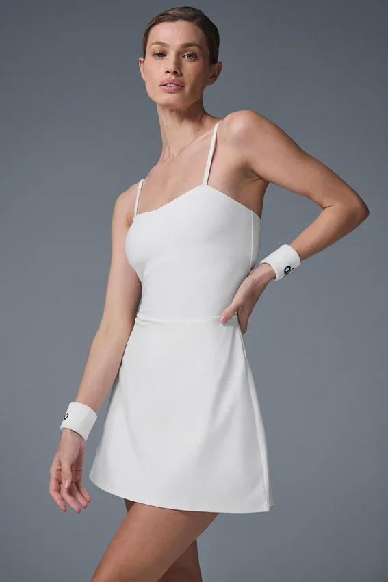 Alosoft Courtside Tenniskleid – Weiß