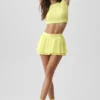 Alosoft Crop Finesse Kurzarmshirt – Sunshine