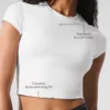 Alosoft Crop Finesse Kurzarmshirt – Weiß