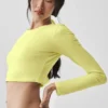 Alosoft Crop Finesse Langarmshirt – Sunshine
