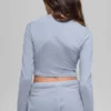 Alosoft Crop Finesse Langarmshirt – Winter Frost