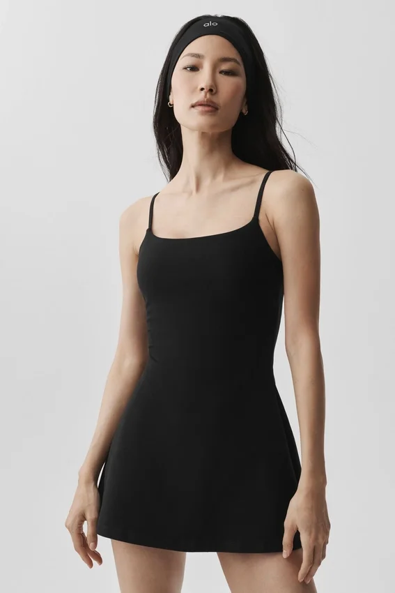 Alosoft Encore Tenniskleid – Schwarz