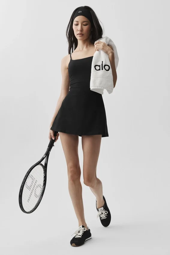 Alosoft Encore Tenniskleid – Schwarz