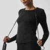 Alosoft Finesse Langarmshirt – Schwarz