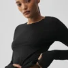 Alosoft Finesse Langarmshirt – Schwarz